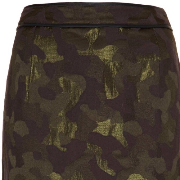 Topshop Camo Jacquard Pencil Skirt in multi color - Picture 3 of 4